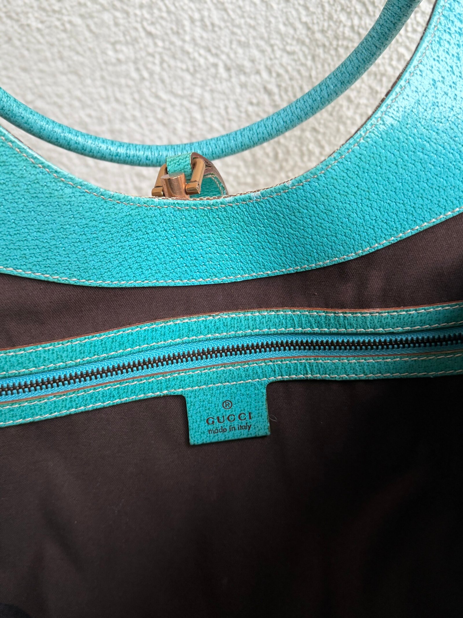 Gucci Canvas GG Monogram Jackie Hobo Bag - Görsel 13
