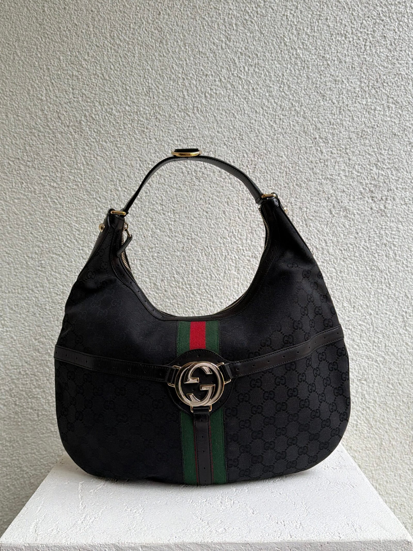 Gucci GG Monogram Hobo Shoulder Bag