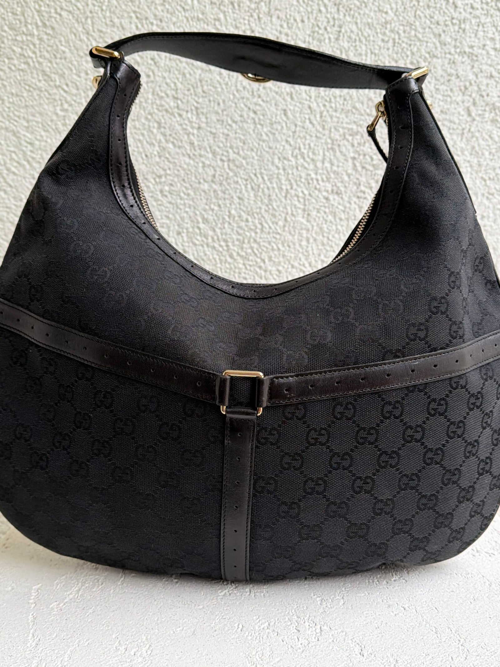 Gucci GG Monogram Hobo Shoulder Bag - Image 8