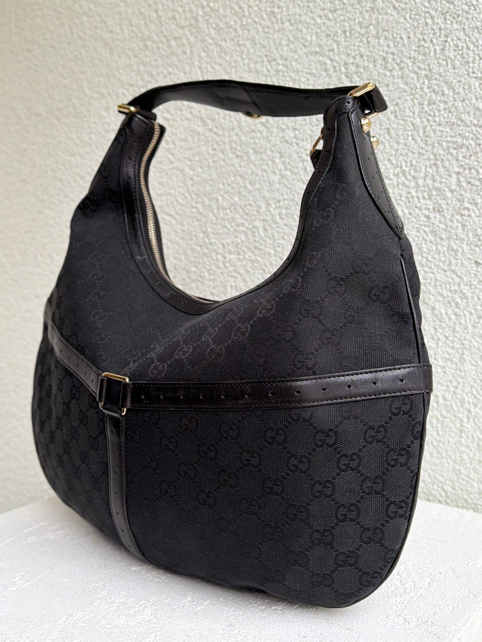 Gucci GG Monogram Hobo Shoulder Bag - Image 9