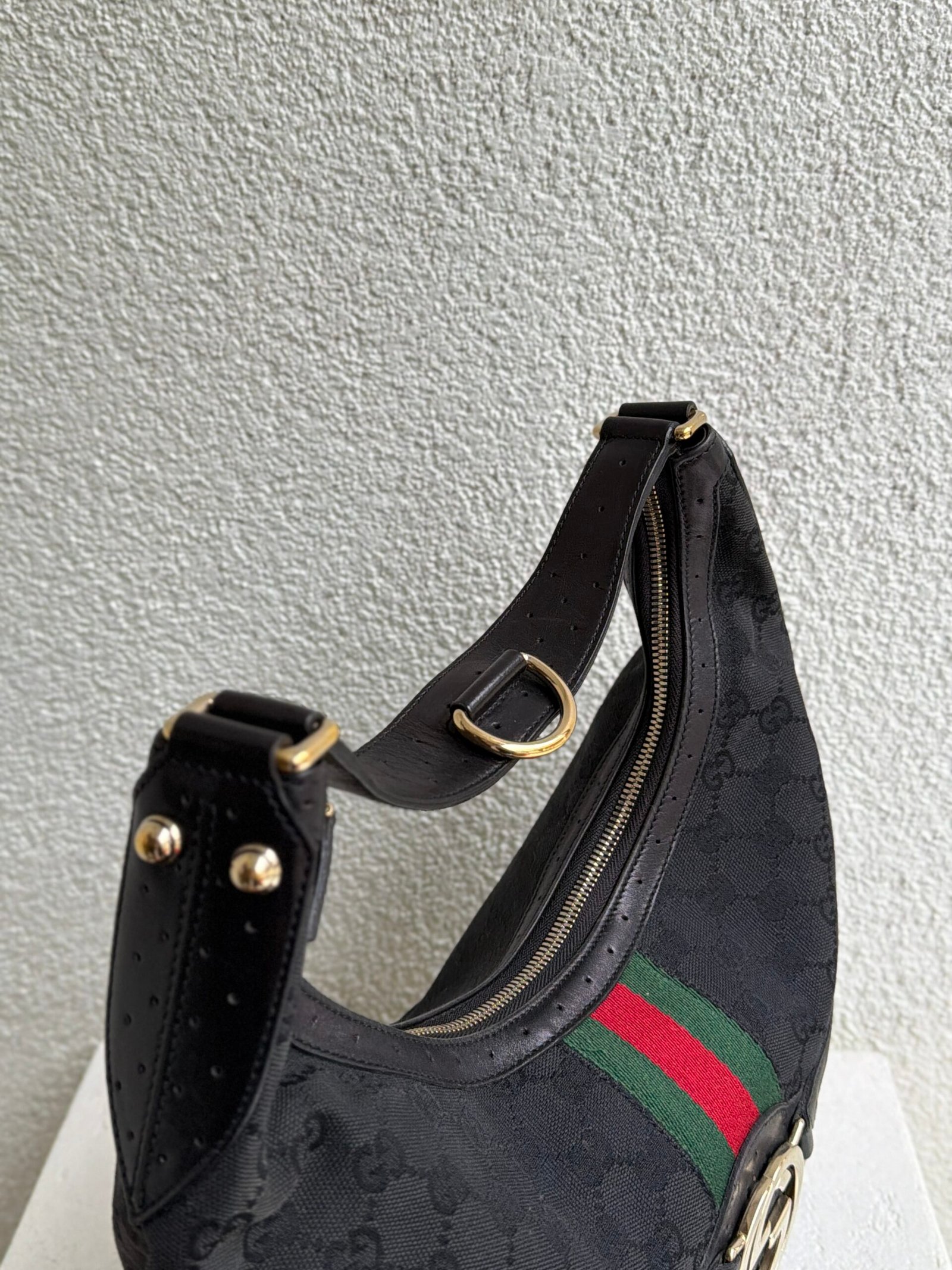 Gucci GG Monogram Hobo Shoulder Bag - Image 10