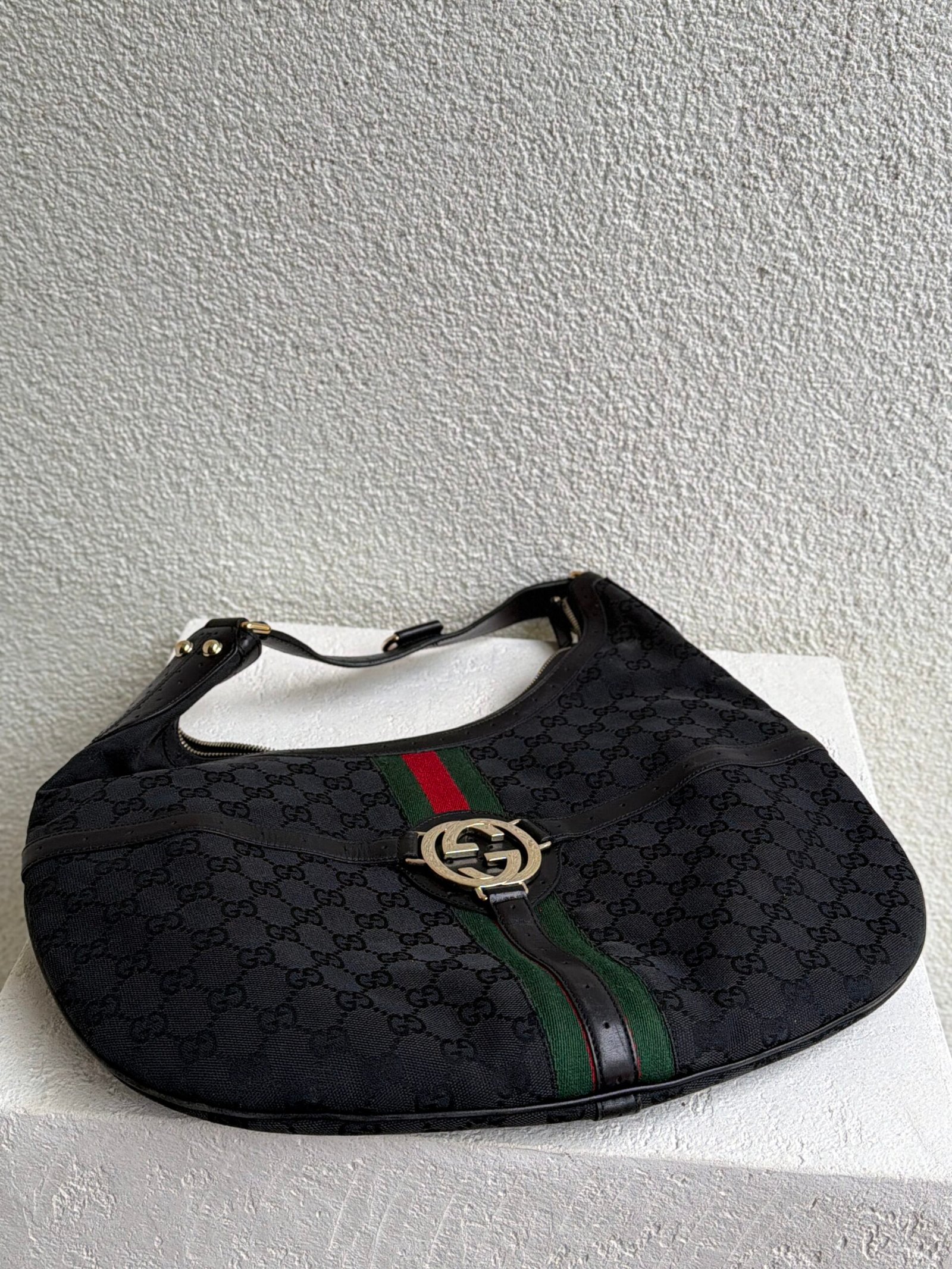 Gucci GG Monogram Hobo Shoulder Bag - Image 14