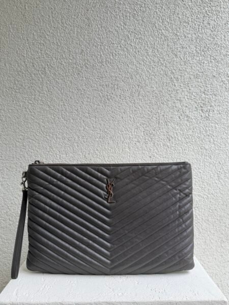 Saint Laurent Loulou Leather Clutch