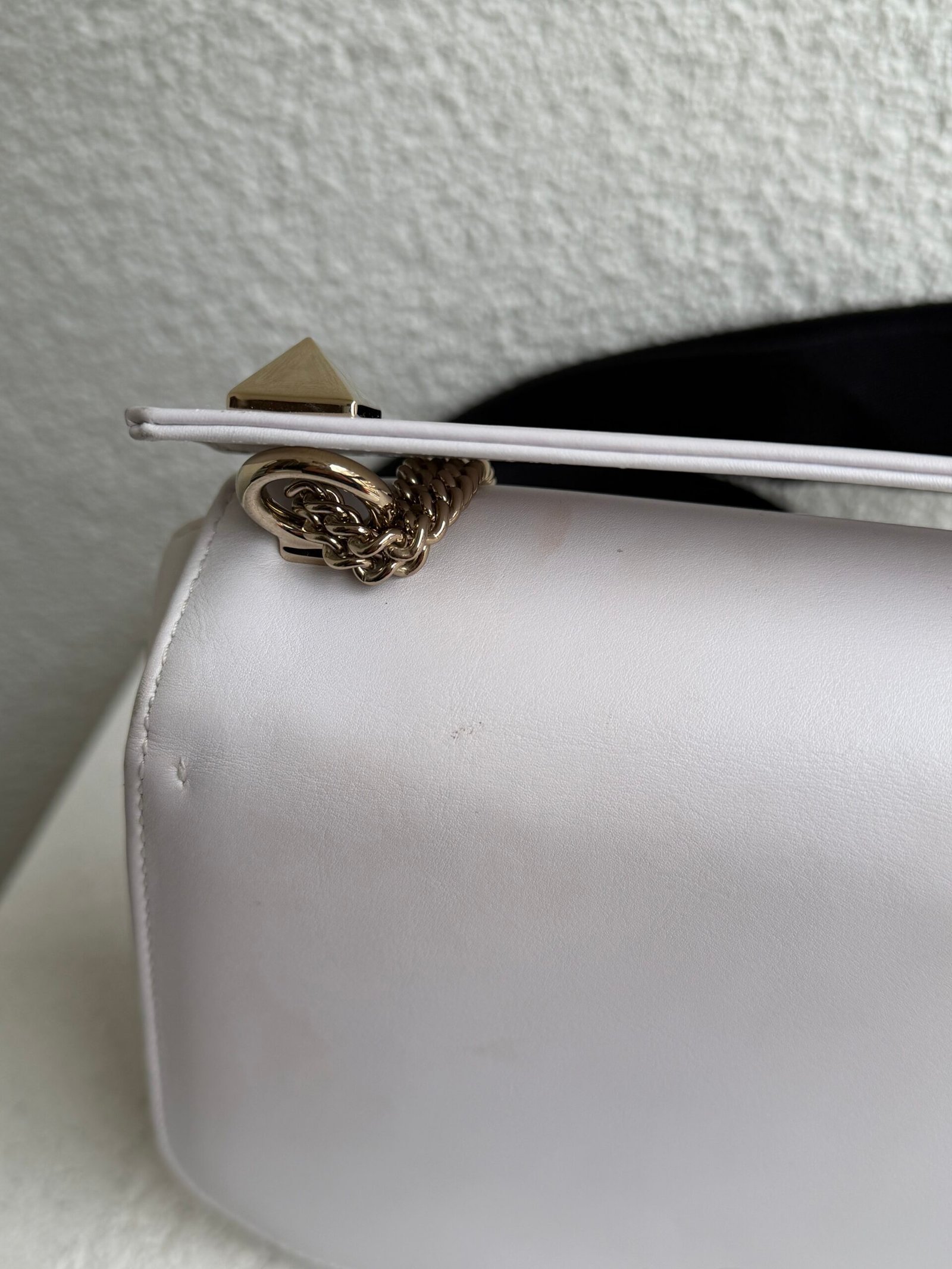 Valentino VLTN Logo Leather Shoulder Bag - Görsel 11