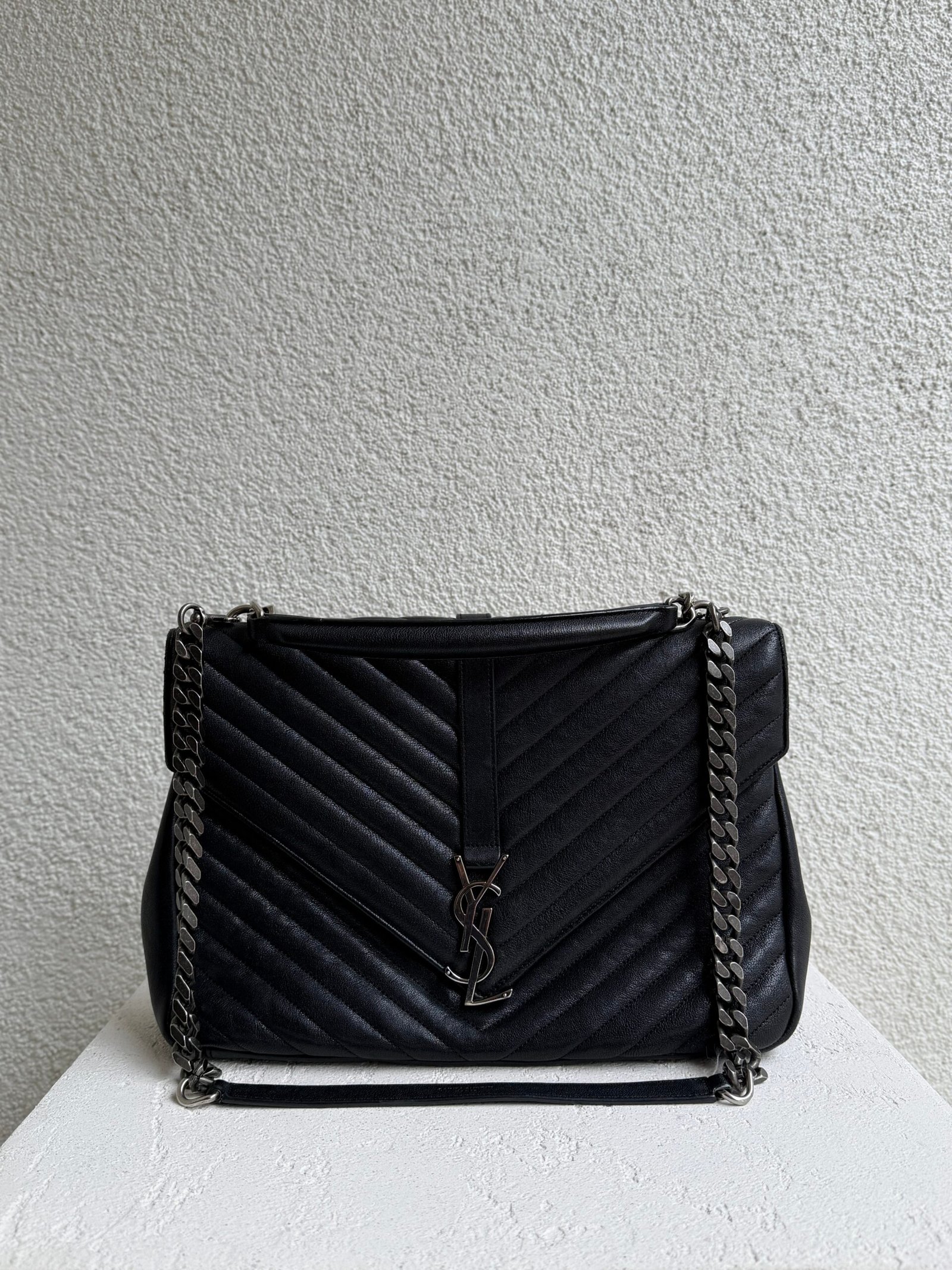 Saint Laurent Leather College Shoulder Bag