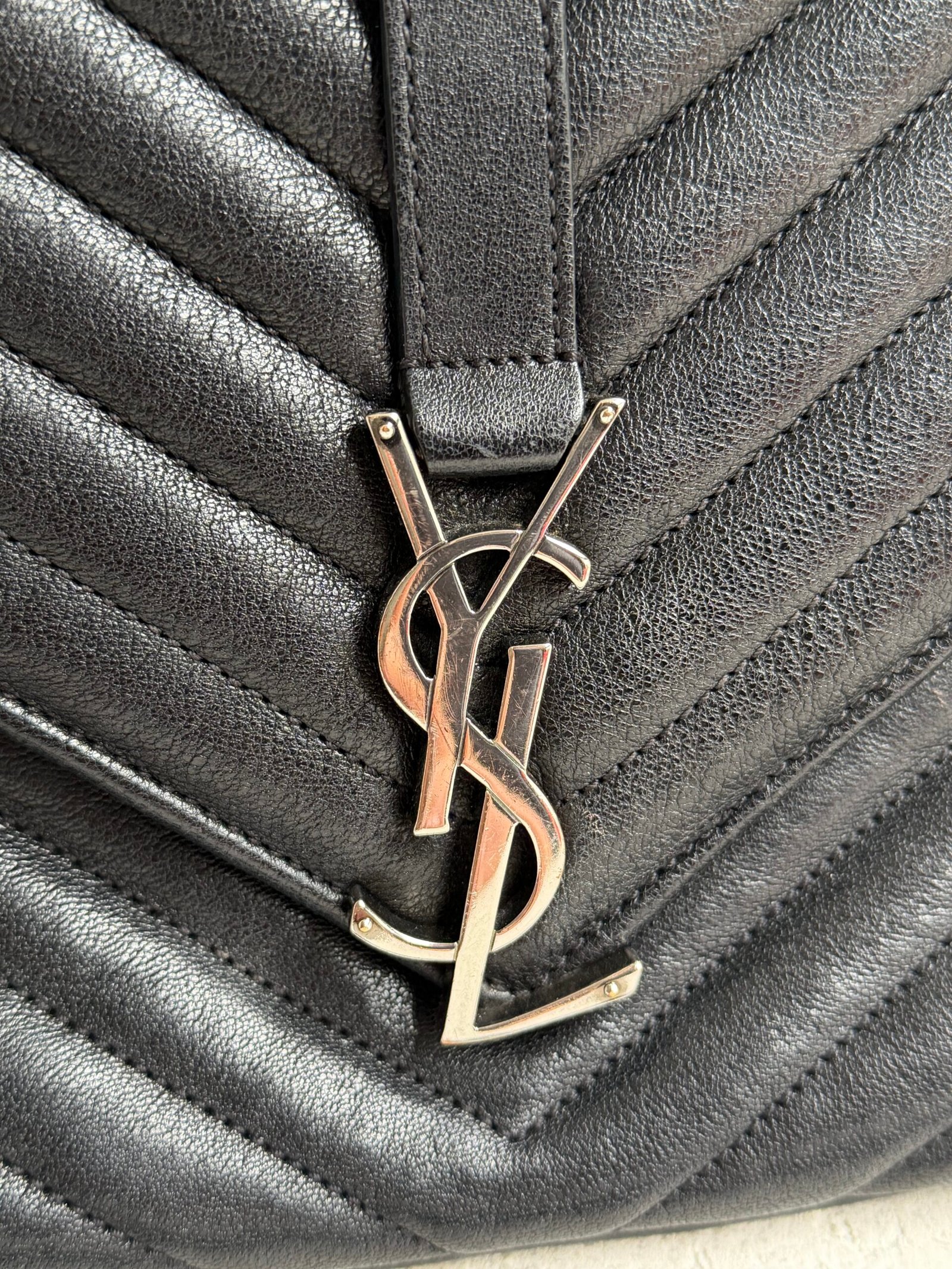 Saint Laurent Leather College Shoulder Bag - Image 6