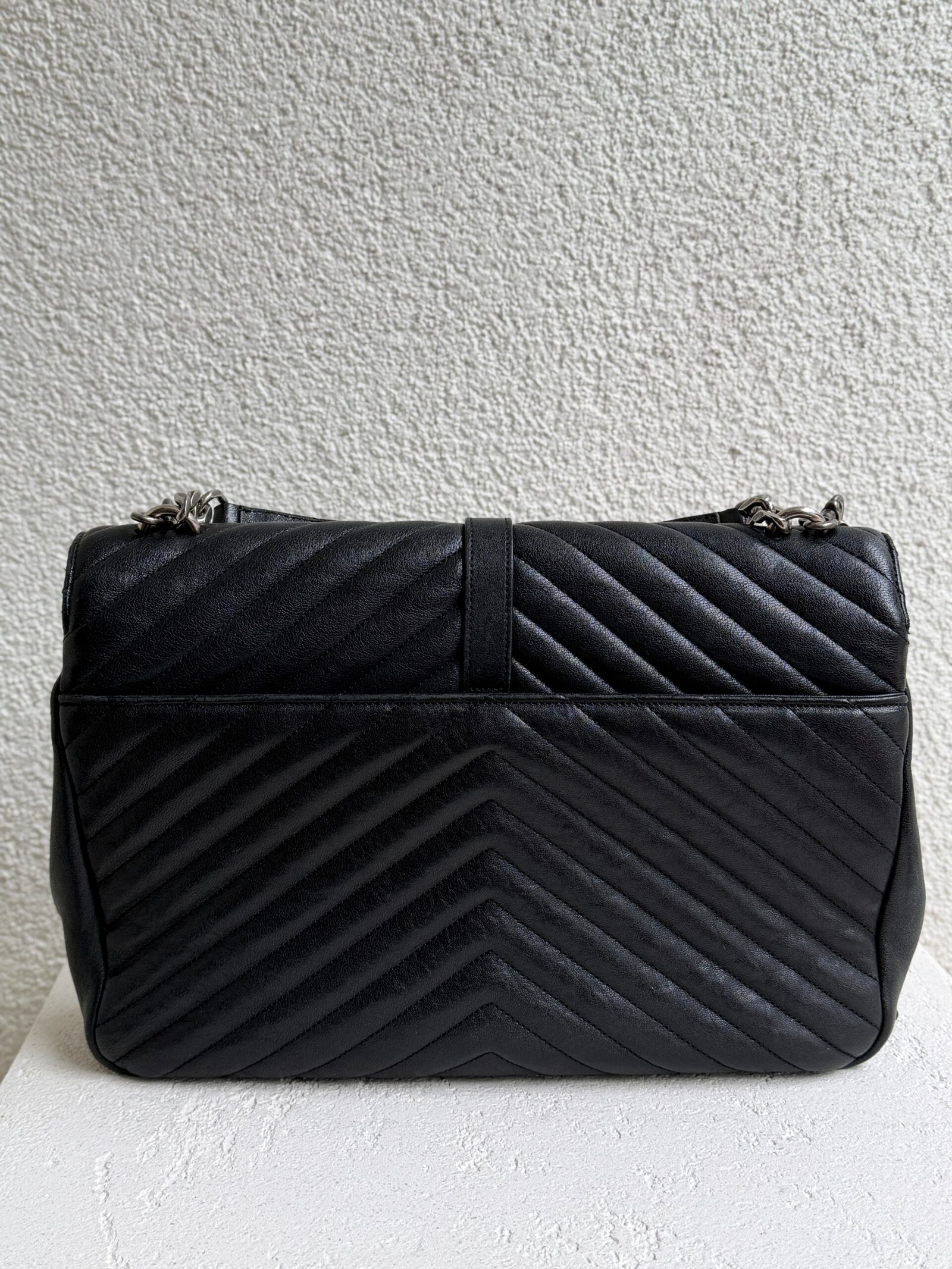 Saint Laurent Leather College Shoulder Bag - Image 9