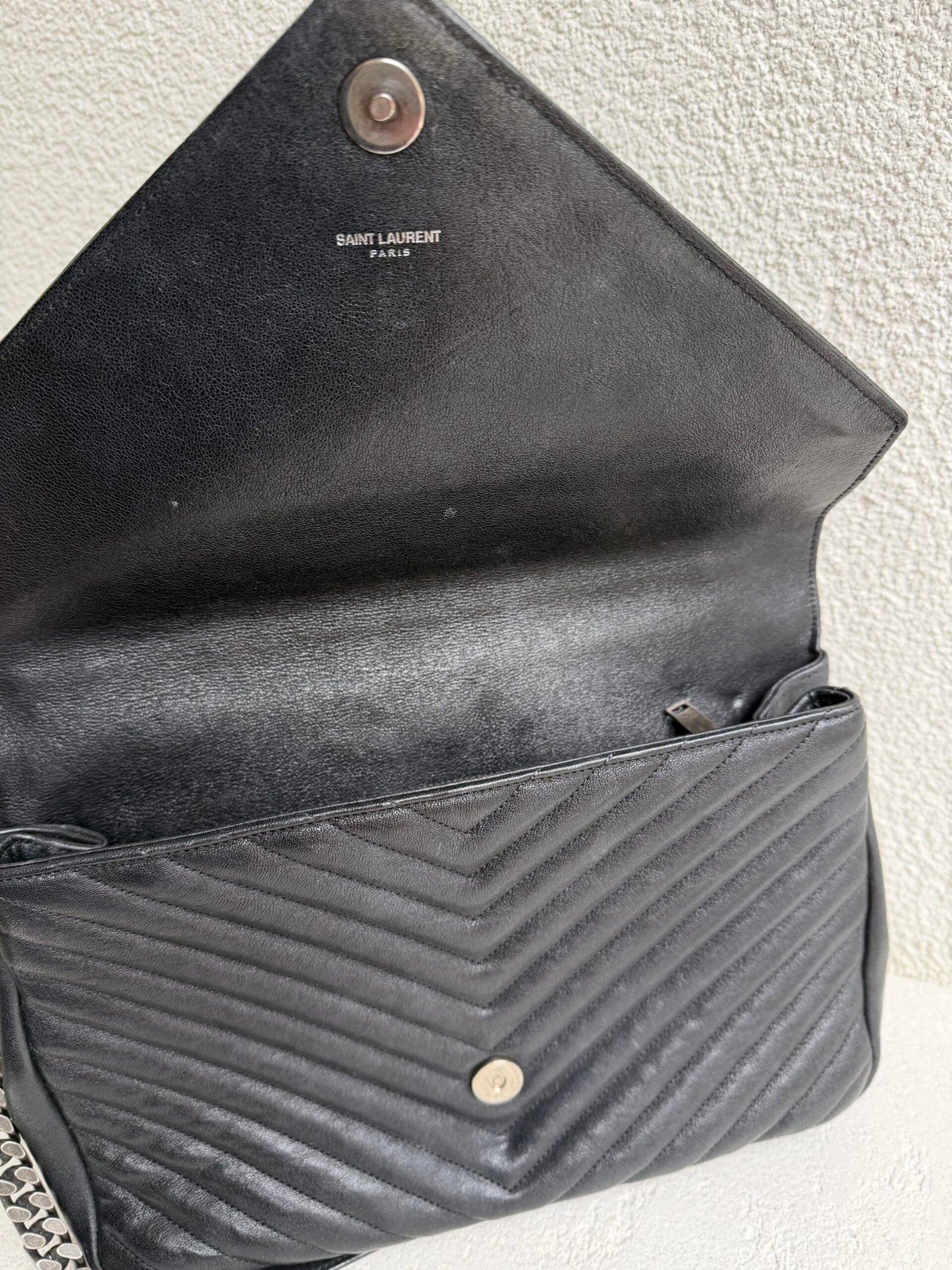 Saint Laurent Leather College Shoulder Bag - Image 13