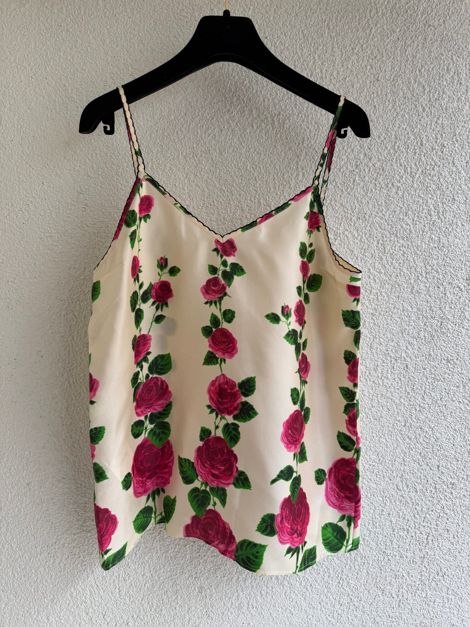Gucci Floral Print Strappy Silk Blouse - Image 2