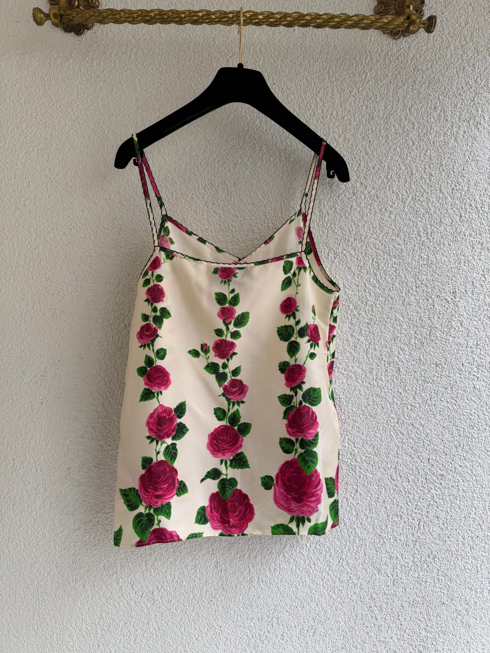 Gucci Floral Print Strappy Silk Blouse - Image 7