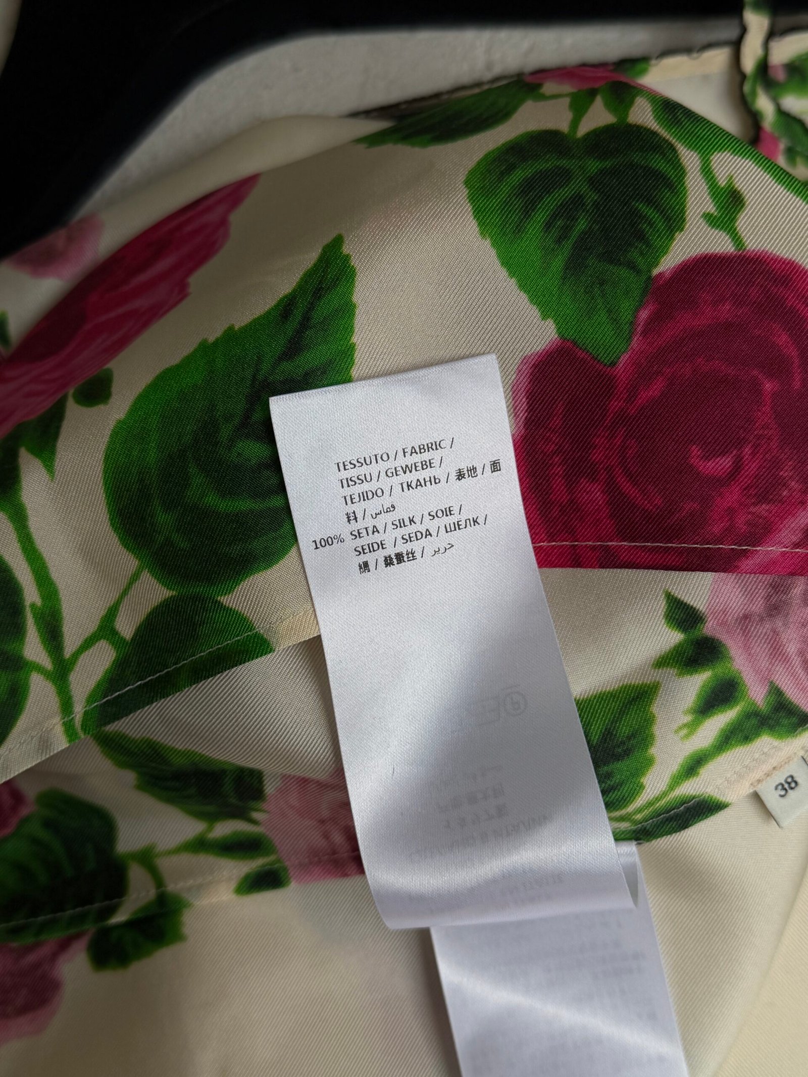 Gucci Floral Print Strappy Silk Blouse - Image 11