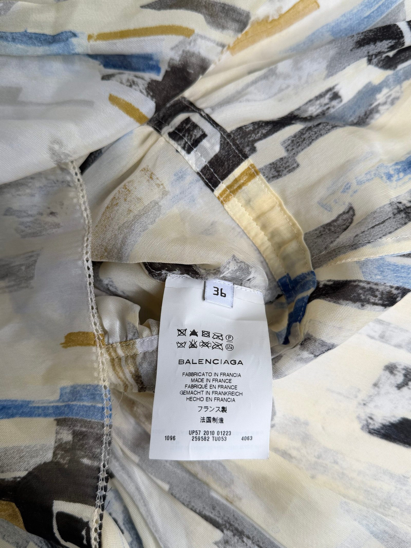 Balenciaga Multicolour Silk Blouse - Image 9