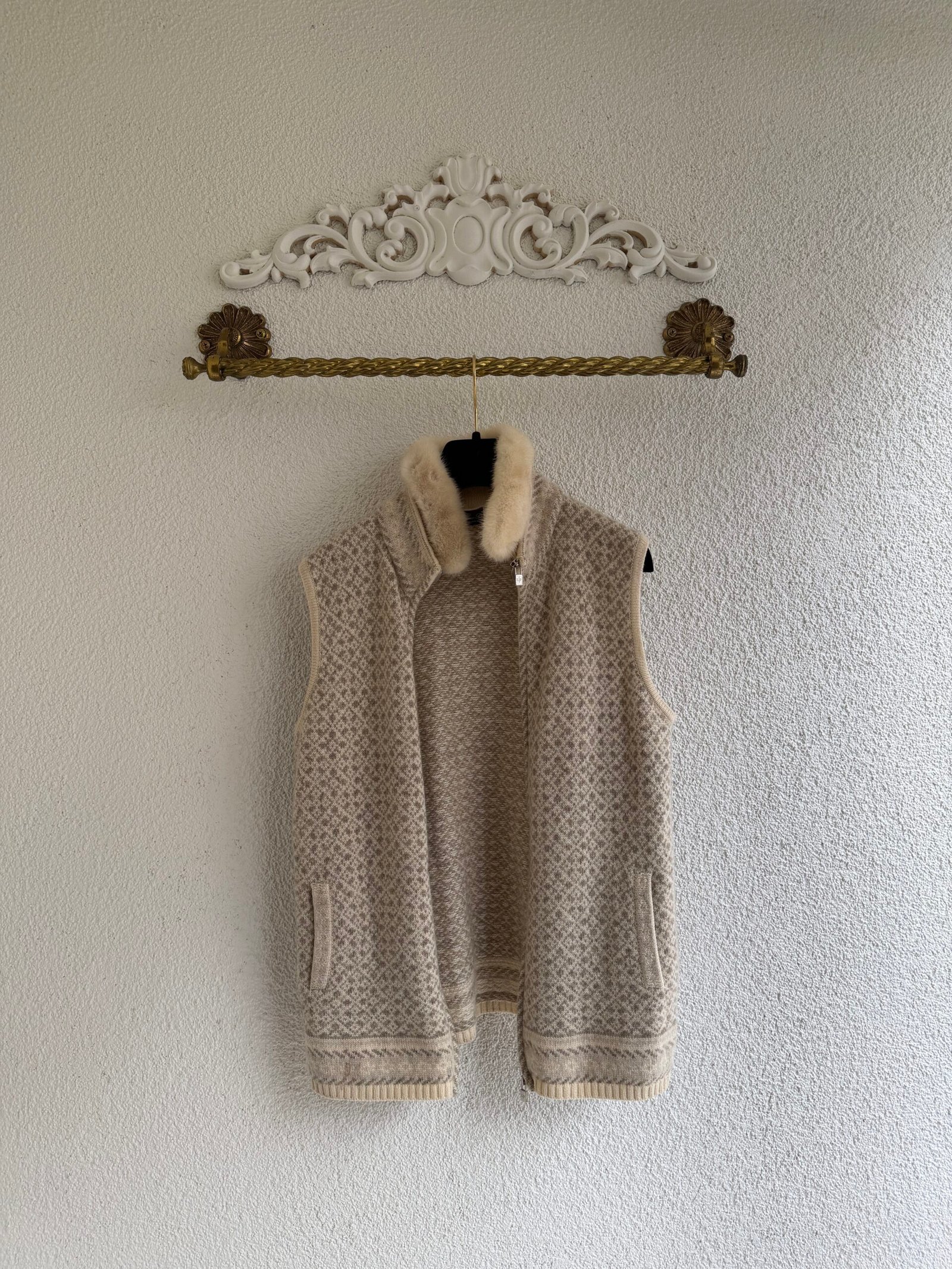 Loro Piana Cashmere & Mink Fur Vest