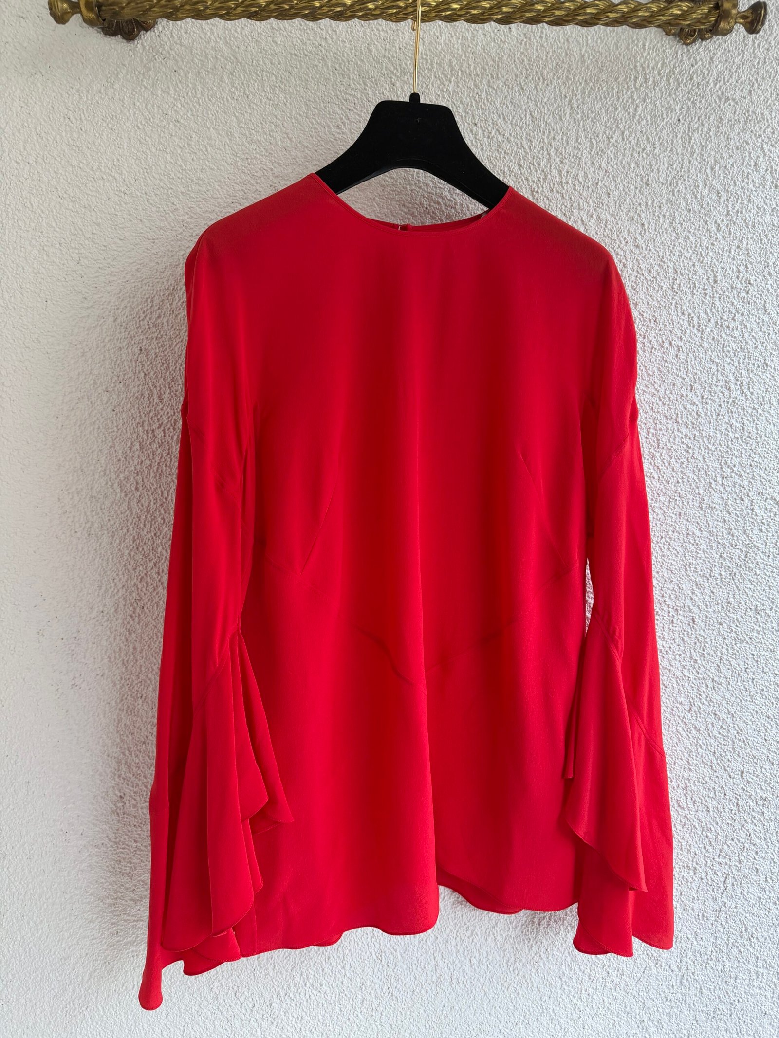 Givenchy Ruffle Sleeve Silk Blouse - Image 2