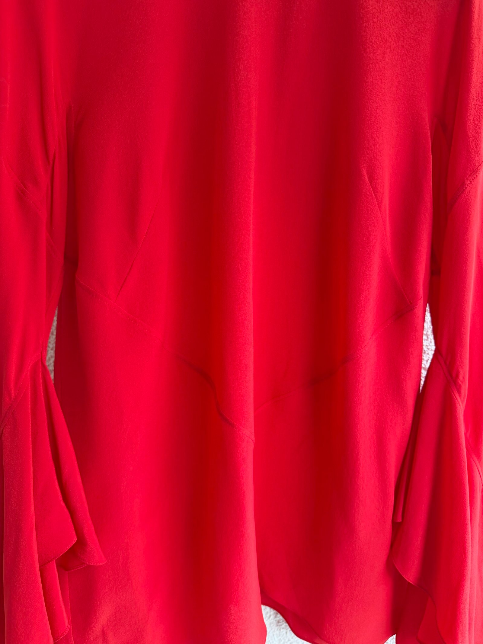 Givenchy Ruffle Sleeve Silk Blouse - Image 5