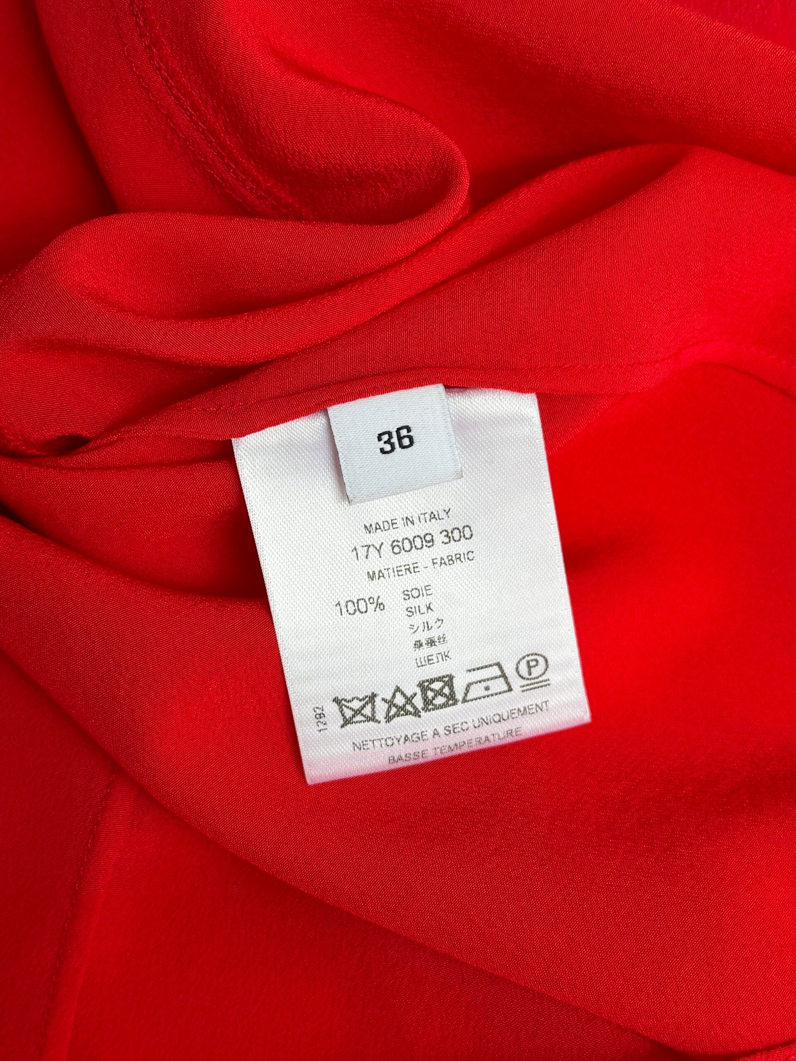 Givenchy Ruffle Sleeve Silk Blouse - Image 9