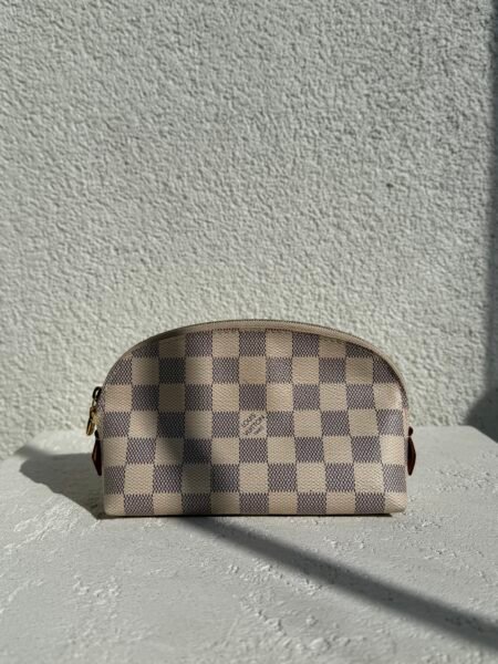 Louis Vuitton Pochette Damiere Azur Cosmetic PM Pouch Clutch