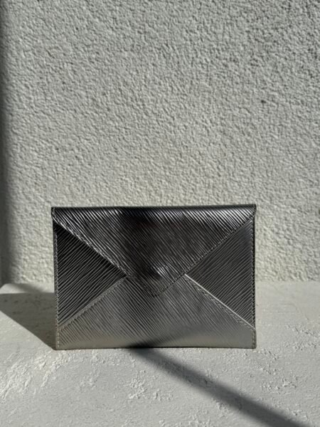 Louis Vuitton Silver Epi Leather Envelope Pochette Wallet