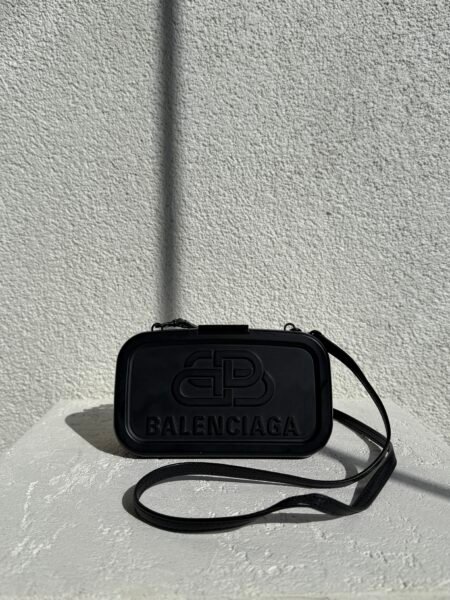 Balenciaga Logo Lunch Box Case Crossbody Bag