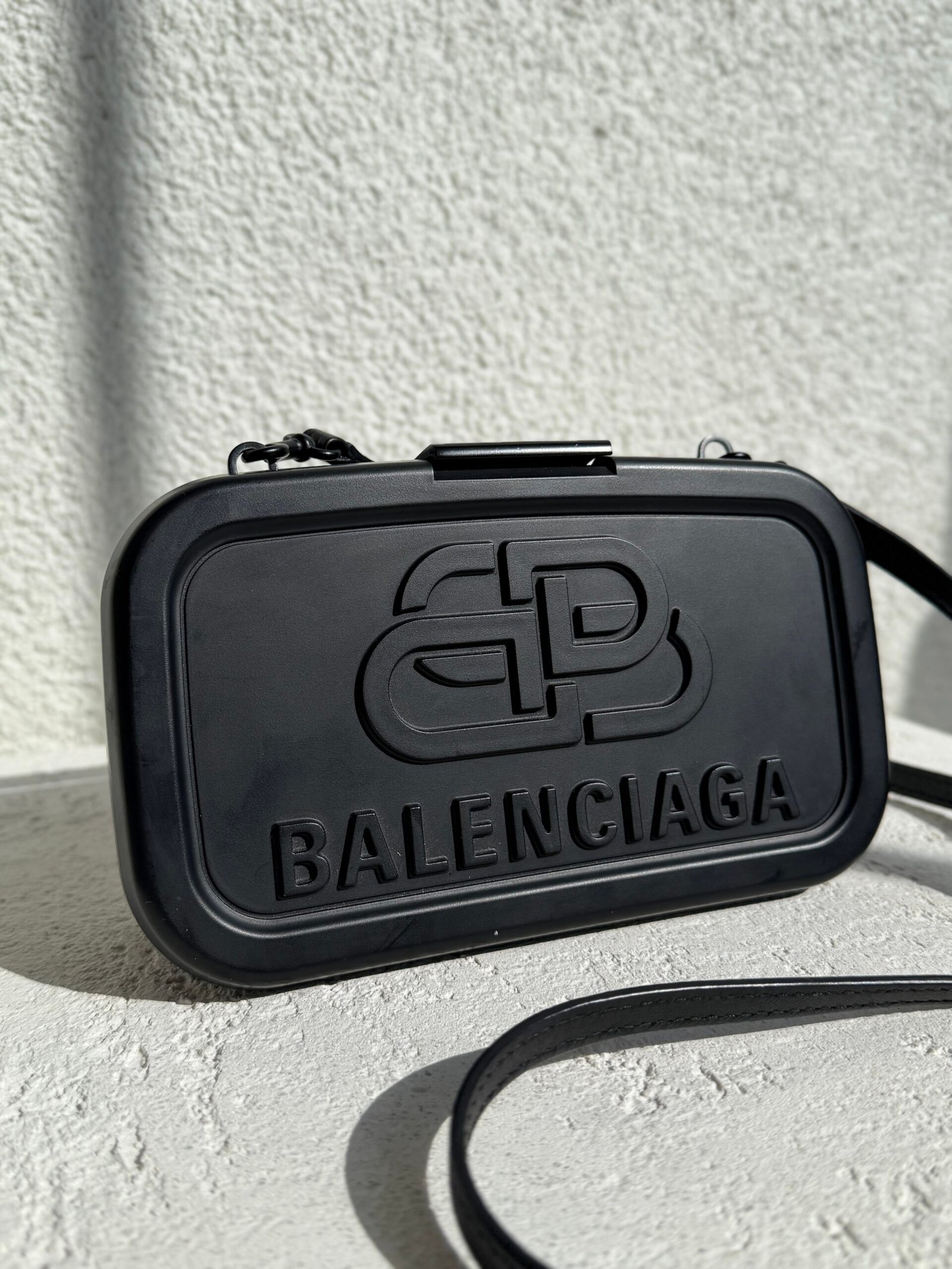 Balenciaga Logo Lunch Box Case Crossbody Bag - Image 3