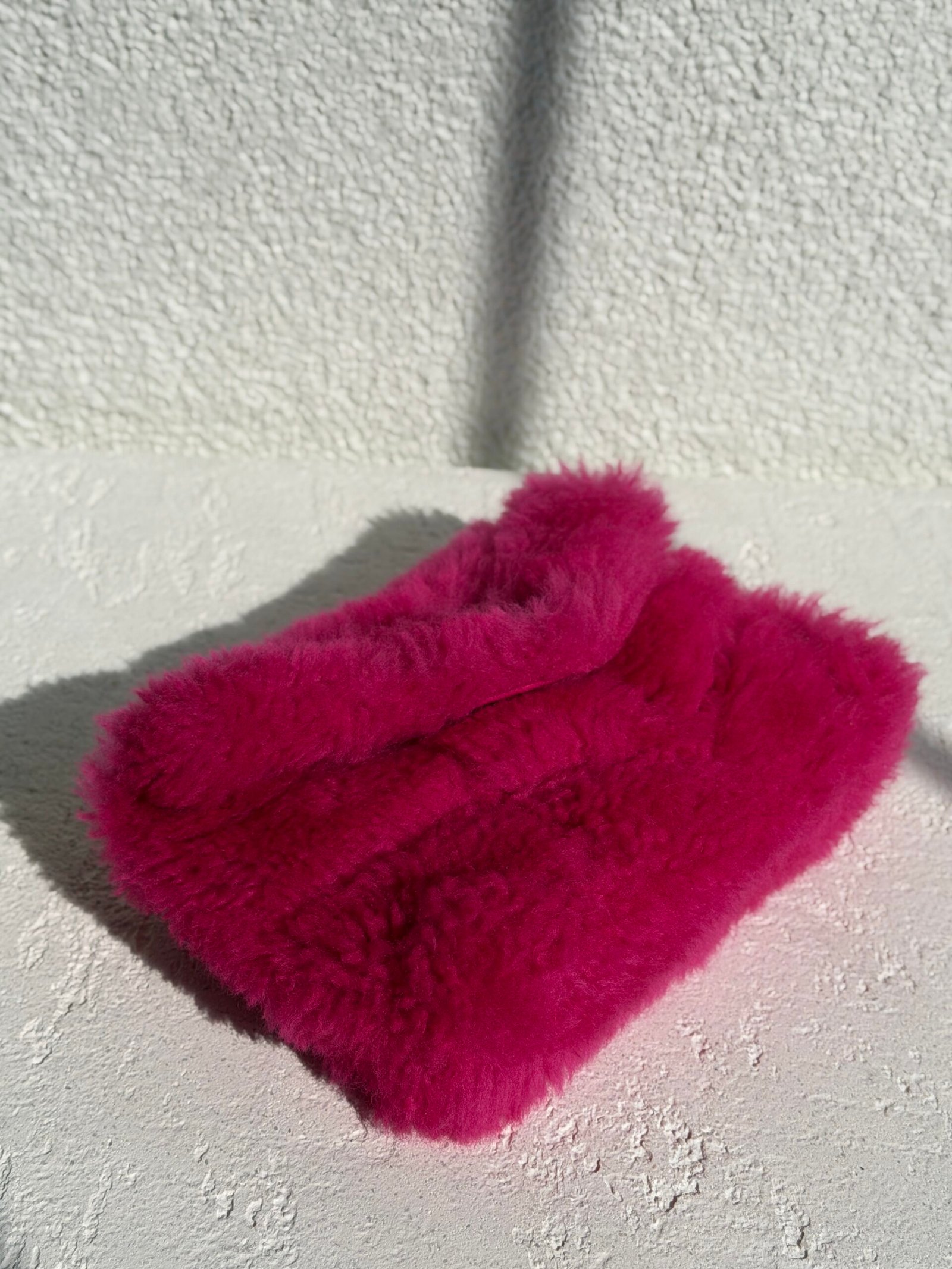 Saint Laurent Loulou Puffer Small Fur Clutch Bag - Görsel 5