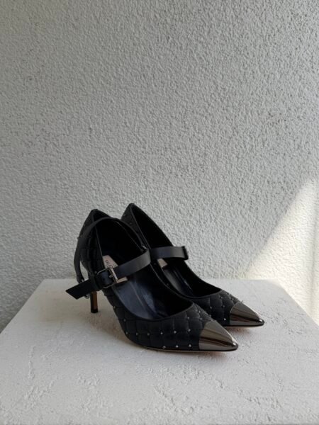 Valentino Quilted Rockstud Spike Mary Jane Heels Shoes