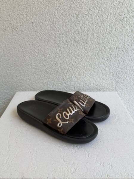 Louis Vuitton Monogram Logo Sunbath Slide Sandals