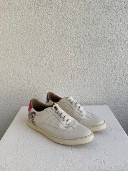 Hermes Quicker Pegasus Leather Sneaker