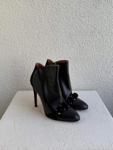 Alaia Studded Leather and Suede Ankle Boots