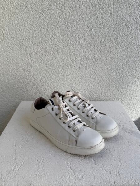 Gianvito Rossi White Leather Sneakers