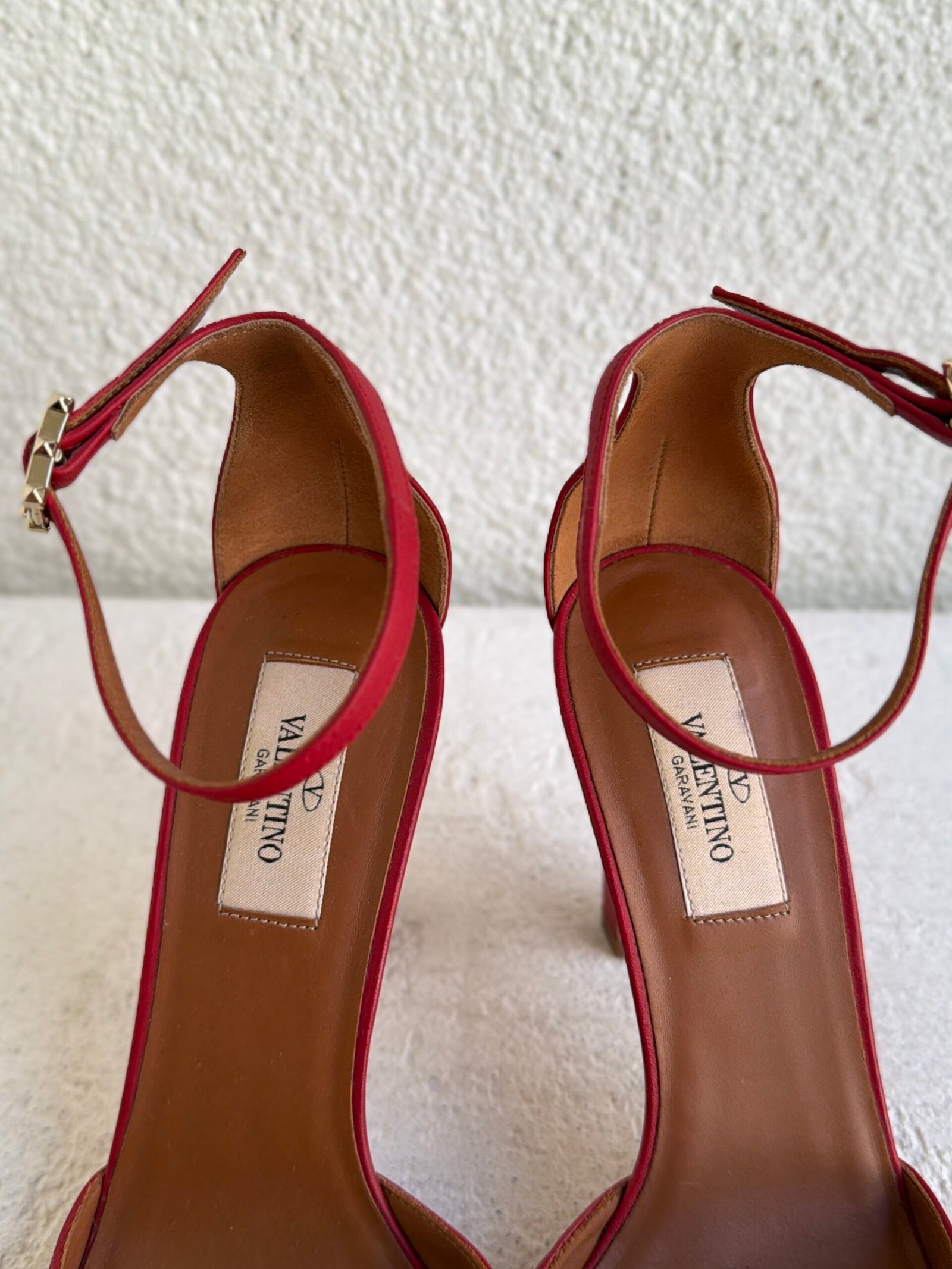 Valentino Tango Red Leather Tango Heels - Image 5