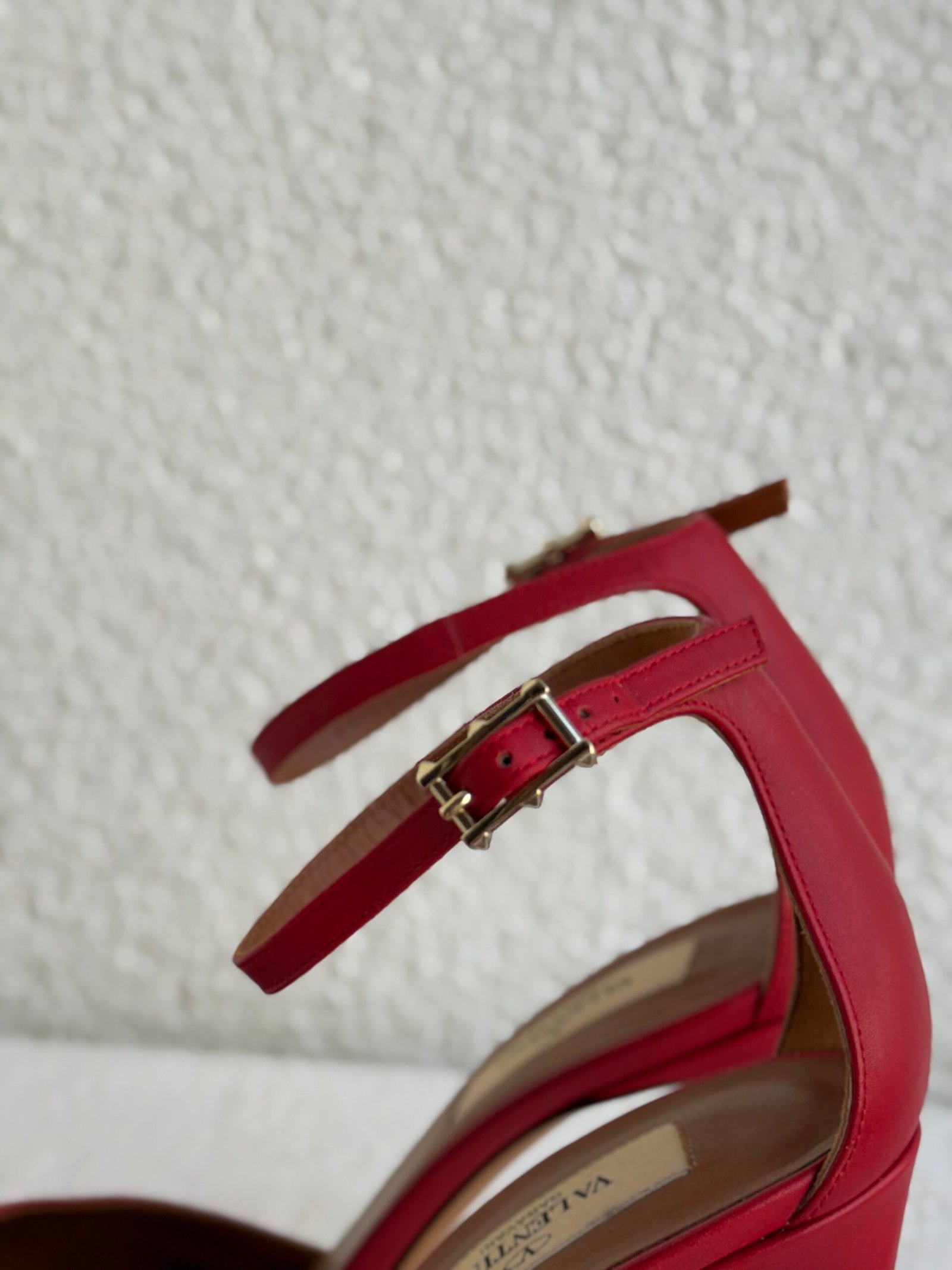 Valentino Tango Red Leather Tango Heels - Image 7