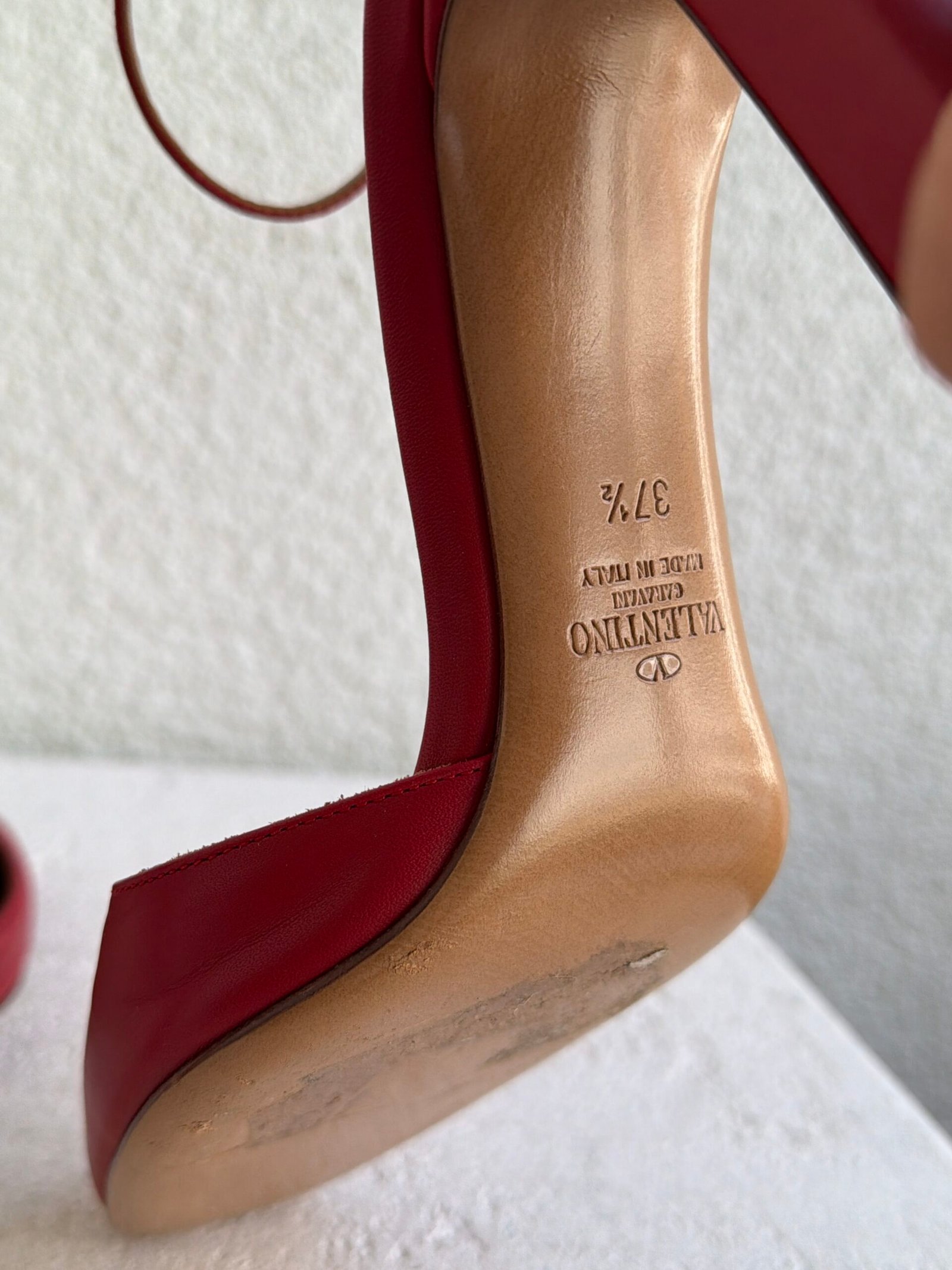 Valentino Tango Red Leather Tango Heels - Image 10