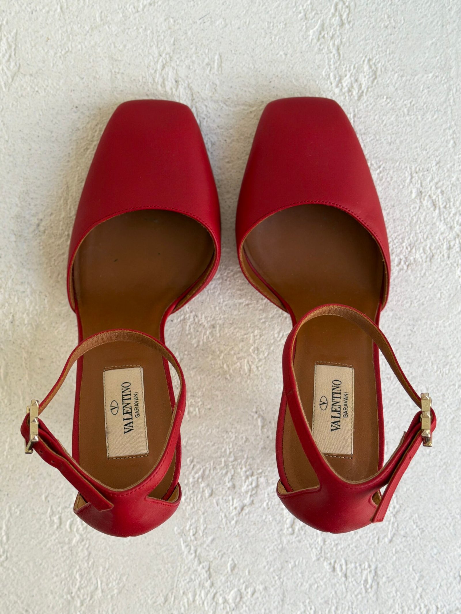 Valentino Tango Red Leather Tango Heels - Image 12