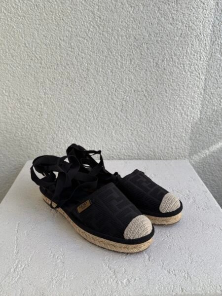 Fendi FF Logo Cloth Espadrilles