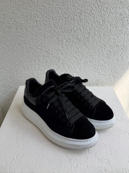 Alexander Mcquuen Black Suede Oversized Sneaker