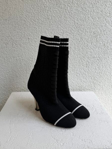 Fendi Colibri Sock Heel Boots