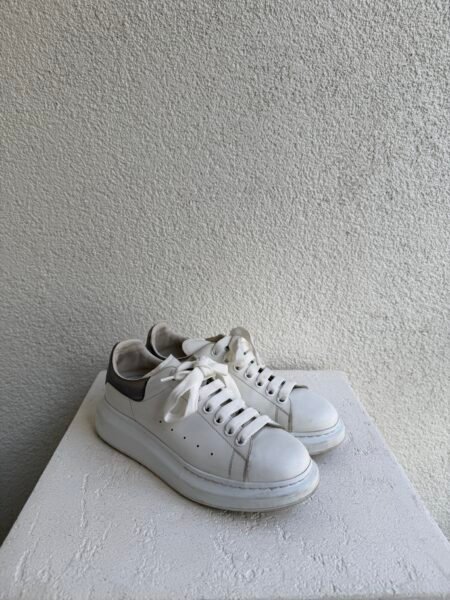 Alexander Mcqueen White Leather Oversized Sneakers