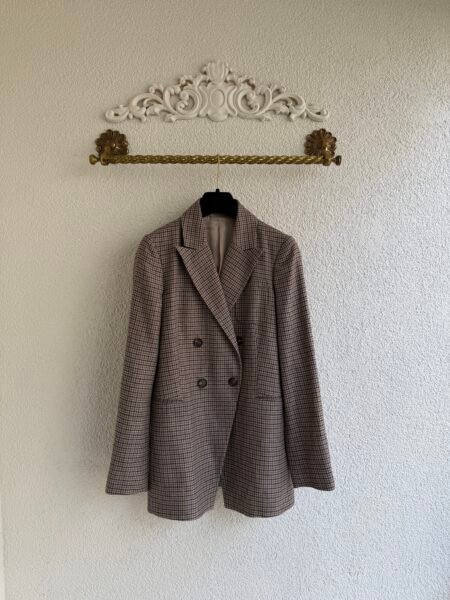 Brunello Cucinelli Houndstooth Pattern Jacket