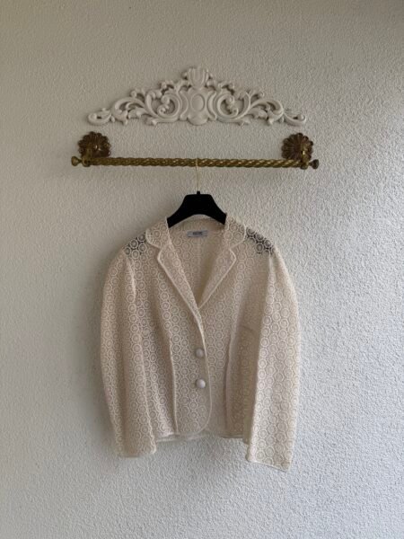 Moschino Lacy Ecru Jacket