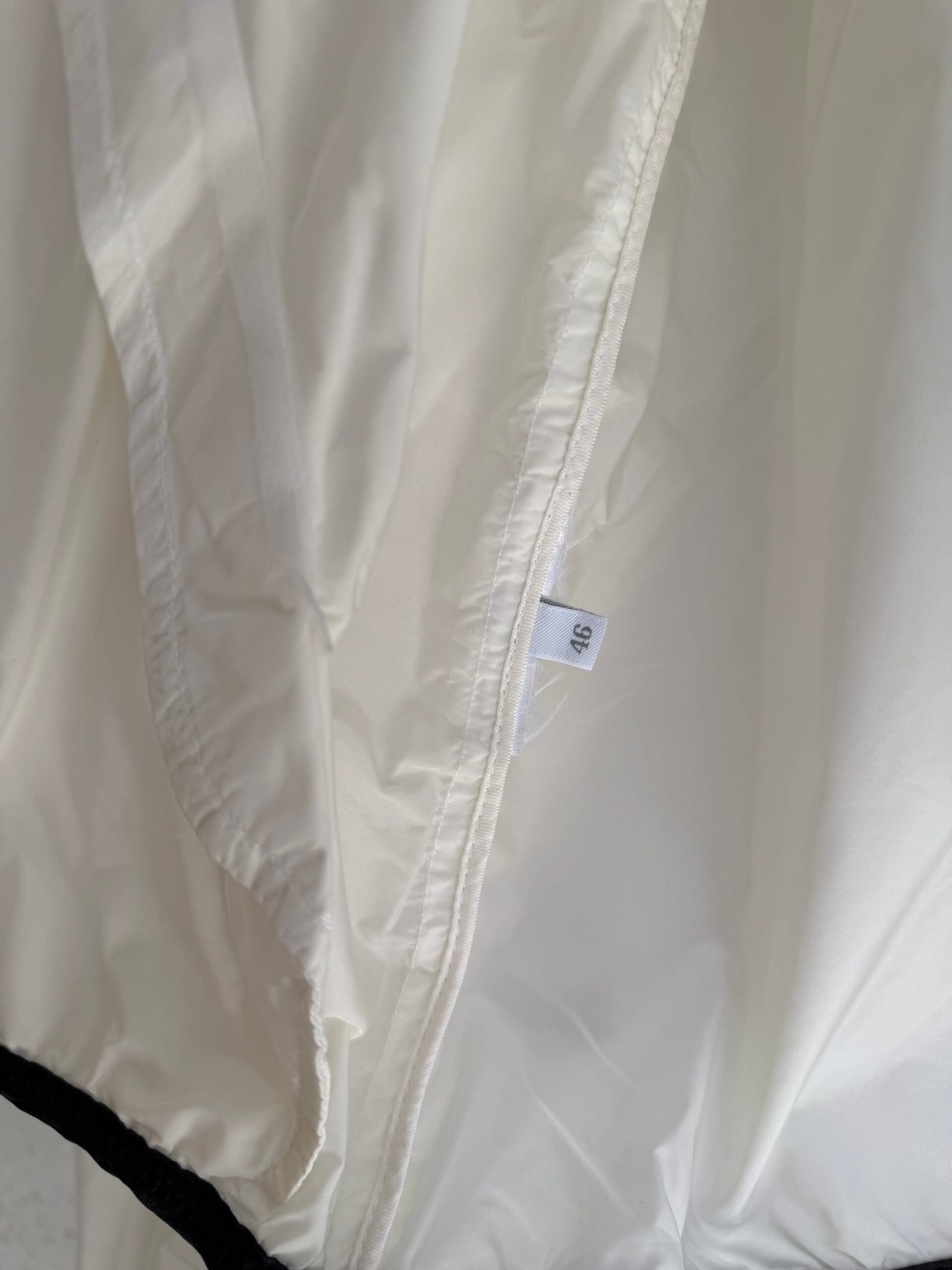 Prada Logo Ecru Raincoat - Image 10