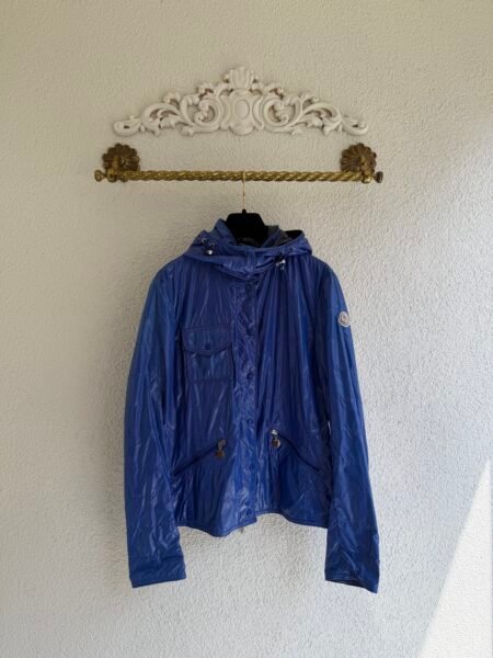 Moncler Blue Puffer Raincoat