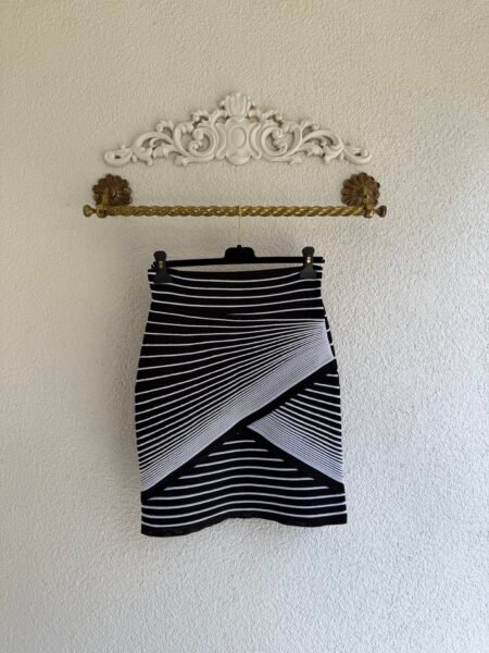 Balmain Striped Mini Skirt