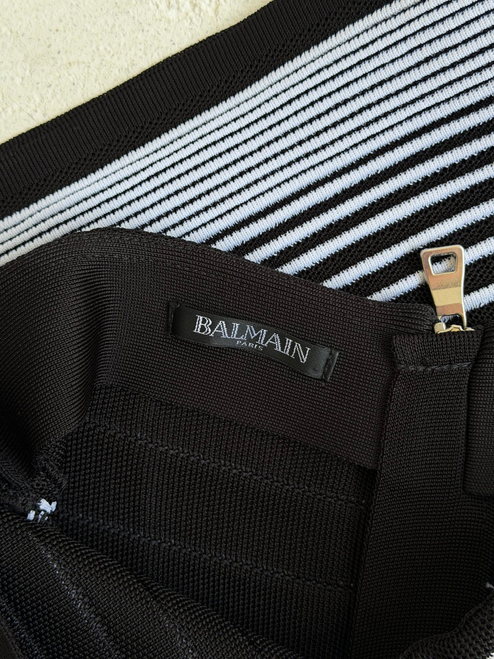 Balmain Striped Mini Skirt - Image 6