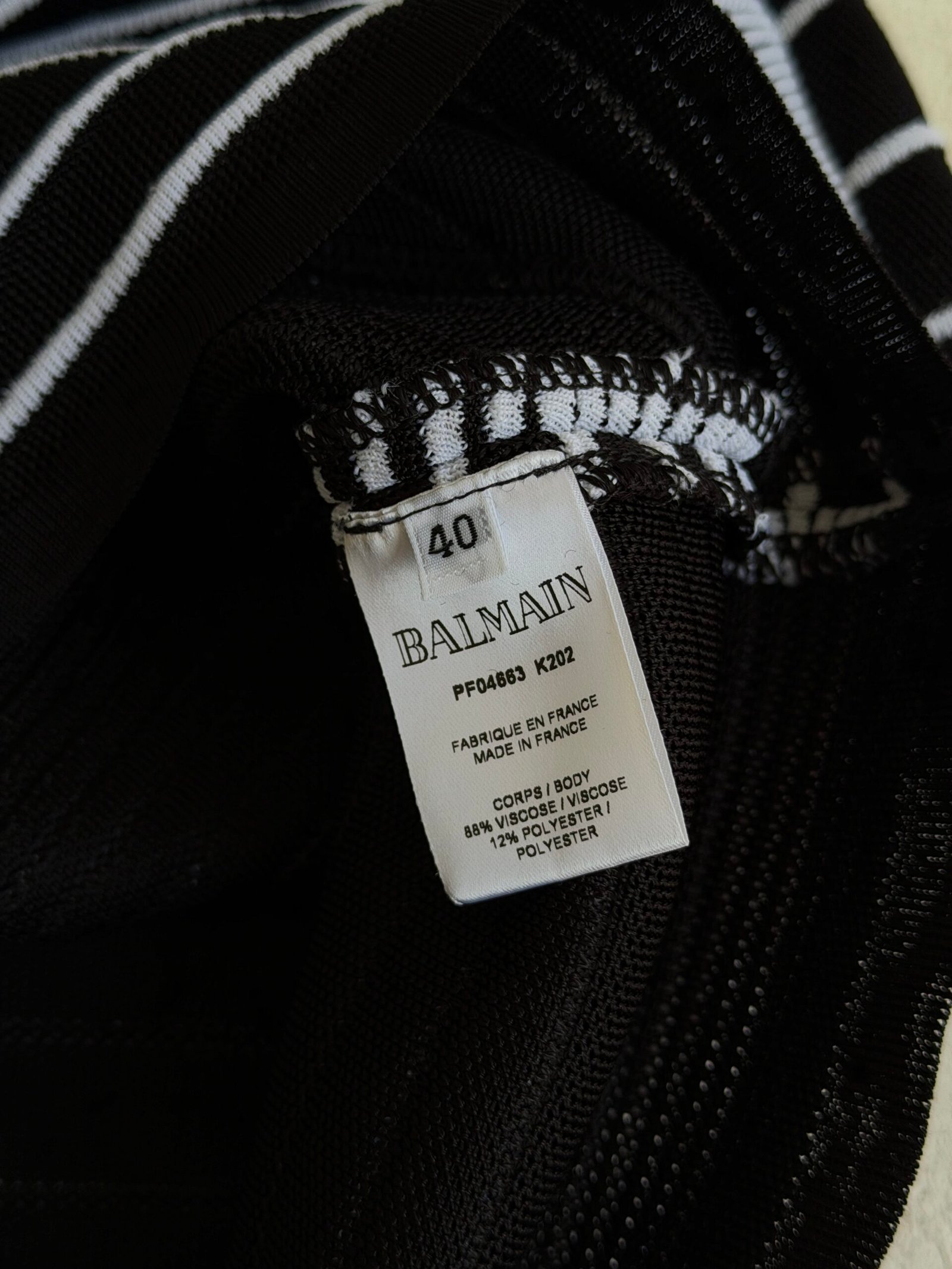 Balmain Striped Mini Skirt - Image 7