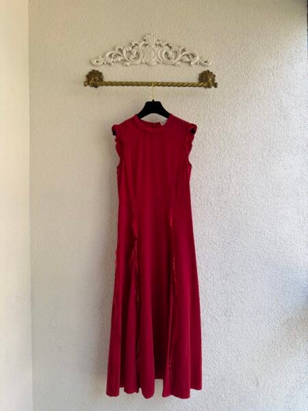 Valentino Red Silk Maxi Dress