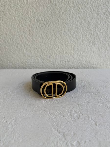Christian Dior CD Logo Leather Belt 75