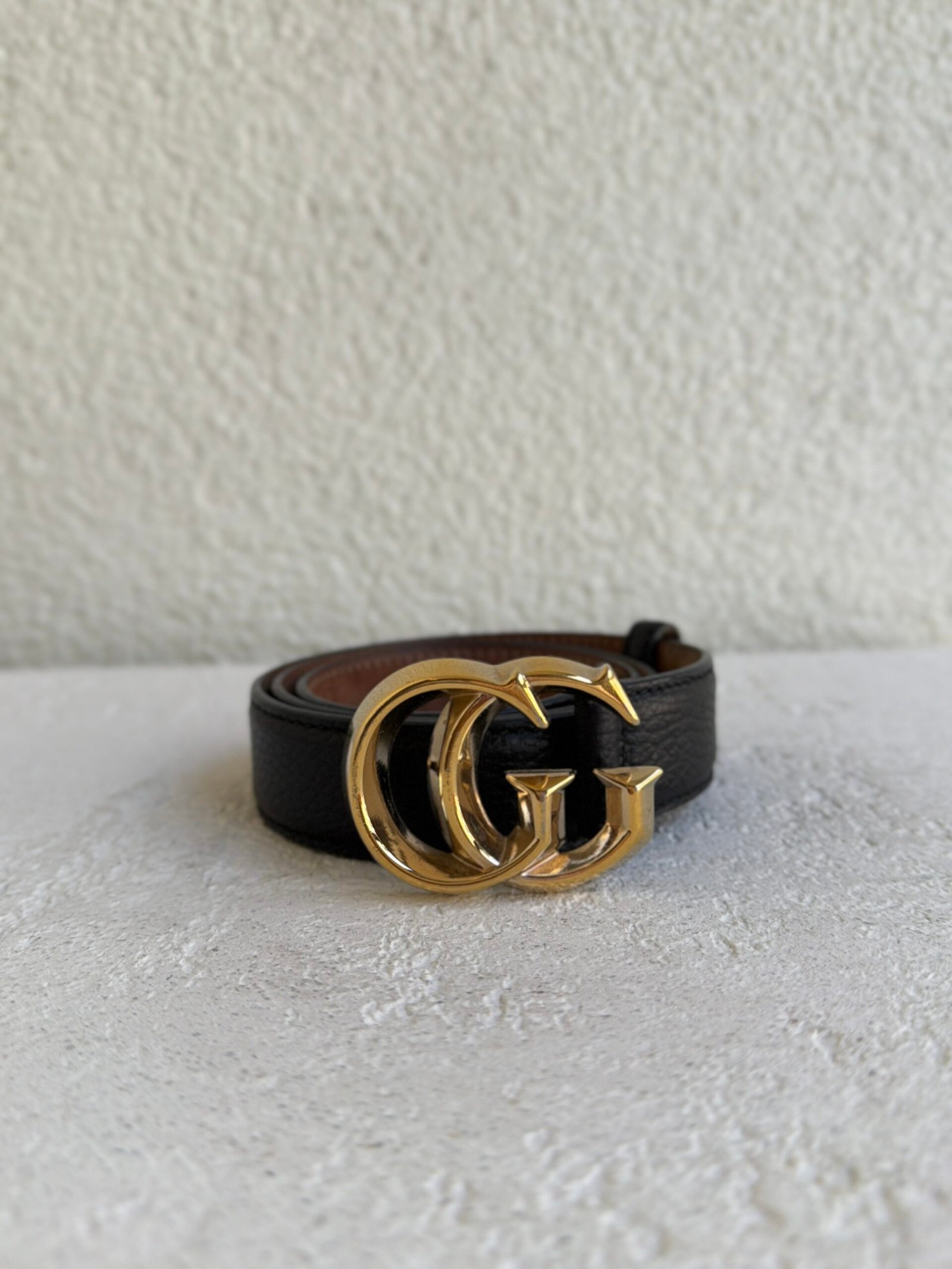 Gucci GG Buckle Leather Belt 80 - Image 2