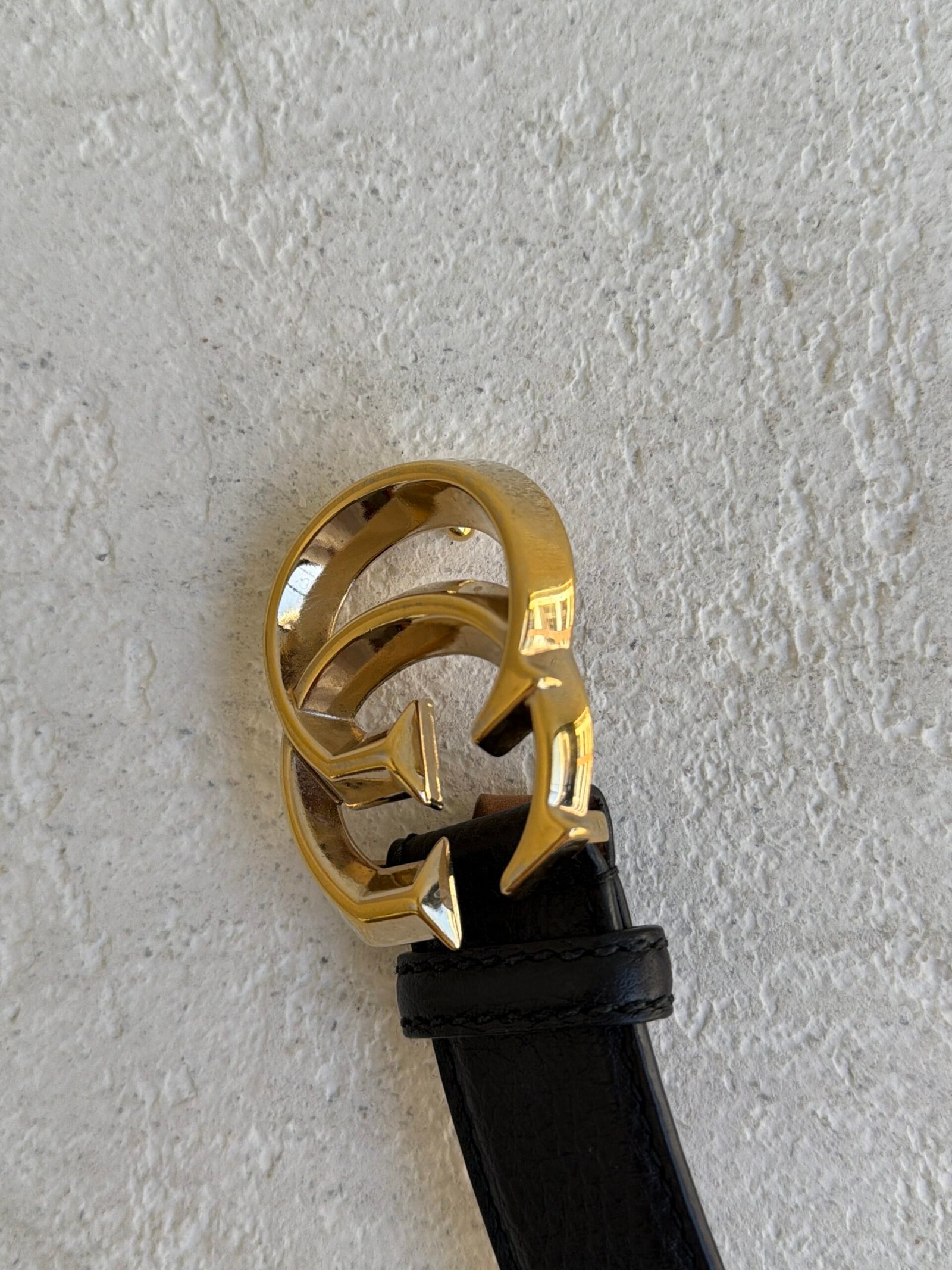 Gucci GG Buckle Leather Belt 80 - Image 7