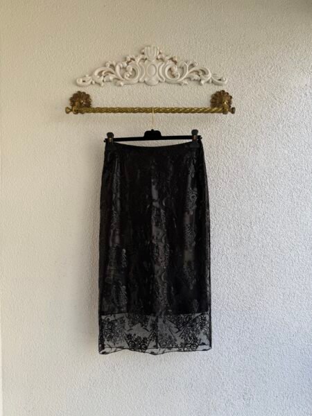 Dolce Gabbana Lacy Midi Skirt